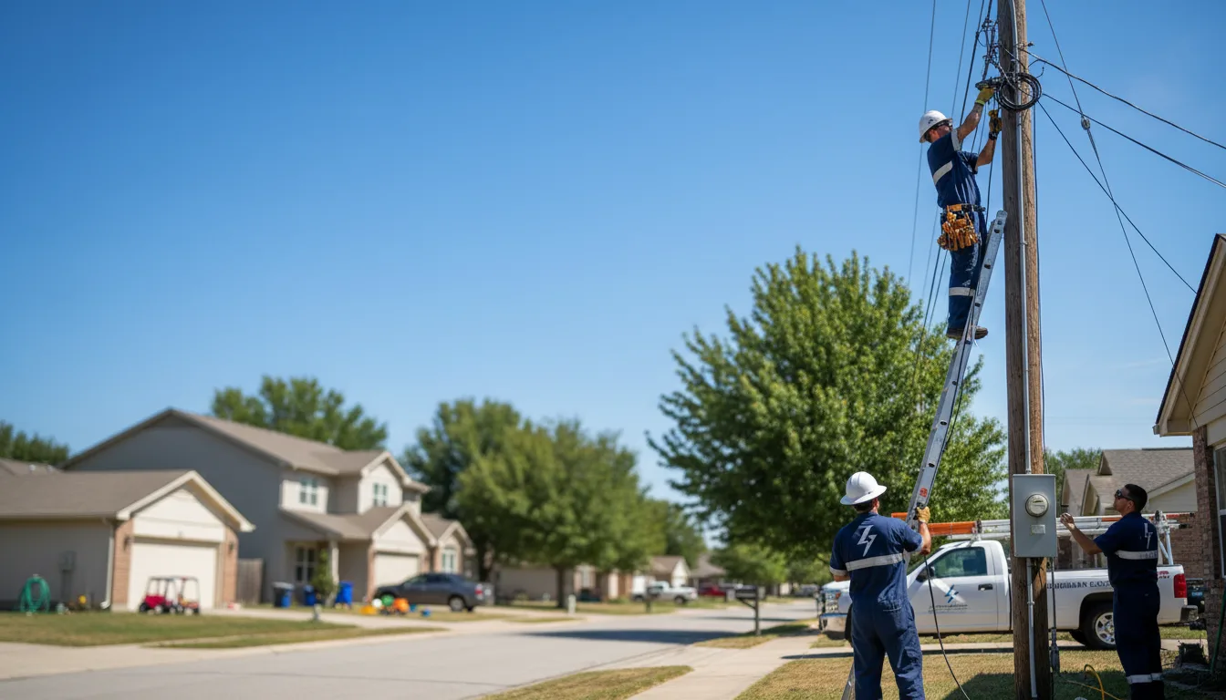 Residential electrician providing installation services in Lone Rock, IA